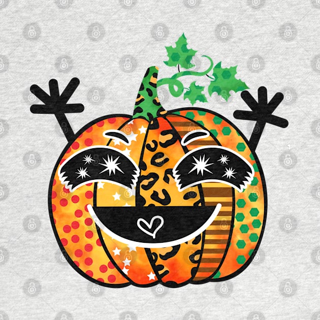 Pumpkin Halloween Funny Doodles by lunamoonart